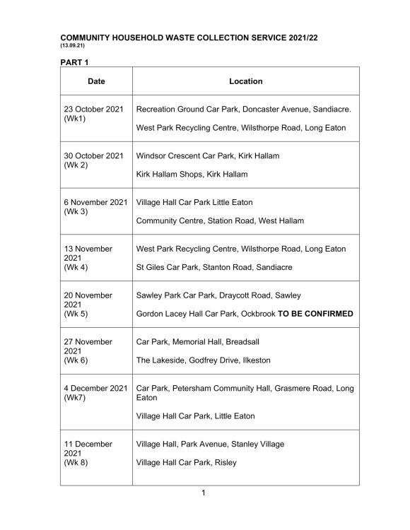 Household Waste Collection Service