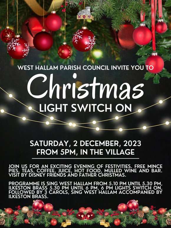 Save the Date! Droitwich Spa Christmas Light Switch On - Saturday